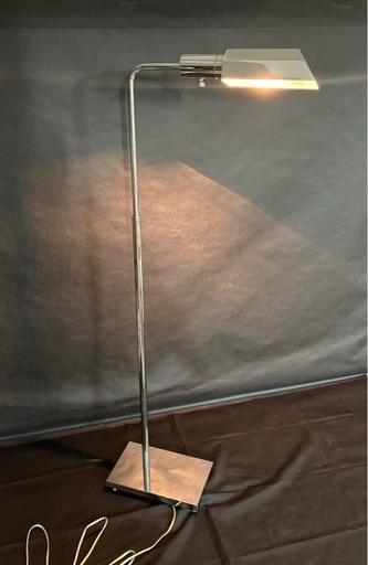 Vintage Mid Century Modern フロアランプ クローム仕上げ 1970年代 調光機能付