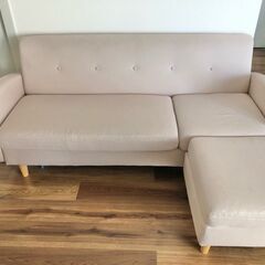 【無料】3人掛けカウチソファの画像