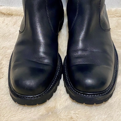 セルジオロッシ 希少 ダブルバックル エンジニアブーツ サイドジップ 23㎝ アウトレット セルジオロッシ 希少 ダブルバックル エンジニアブーツ