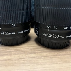 デジタル一眼レフカメラ CANON EOS Kiss X7i ズームレンズ、単焦点レンズ付きの画像