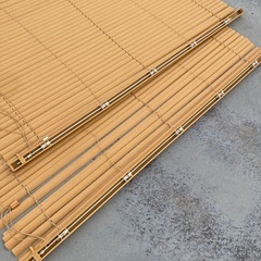 ニトリ ブラインド130×138 2個セット ナチュラル木目調 ライトブラウンの画像