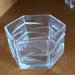 六角形グラス　ガラス製の画像