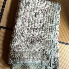 インドのブロックプリント　マルチカバーの画像