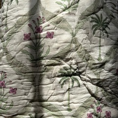 インドのブロックプリント　マルチカバーの画像