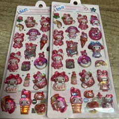 さんりおサンリオミニ3Dシールの画像