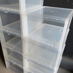 シューズボックス 9個セット コンテナボックスの画像