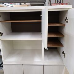 J1972【リユースのサカイ柏店】タンスのゲン　シューズボックス　ホワイトウォッシュ　クリーニング済み　参考価格36,999円の画像