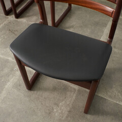 【発送の場合は即購入不可】 レア 張替済 6点セット Elliotts of Newbury リビングシステム 拡張 ダイニングテーブル チェア サイドボード 食器棚 壁面収納 83548の画像