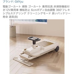 電動お掃除ゴーカートの画像