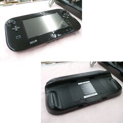 訳あり品 WiiU 32GB ブラック WUP-101 稼働品 ゲームパッド用充電器欠品 ウィーユー Nintendo wiiu 西岡店の画像