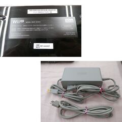 訳あり品 WiiU 32GB ブラック WUP-101 稼働品 ゲームパッド用充電器欠品 ウィーユー Nintendo wiiu 西岡店の画像