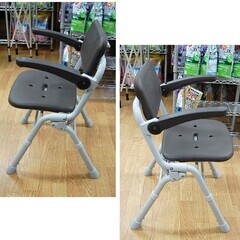 パナソニック シャワーチェア PN-L41831 ユクリアAir モカブラウン 背もたれ・ひじかけ ワンタッチ折りたたみ 札幌市 清田区 平岡の画像