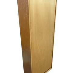 ガラス付き 木製本棚 キャビネットの画像