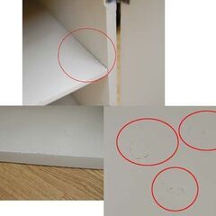 アンティーク調 コンソールテーブル 幅90×奥45×高61cm ホワイト系 扉収納付き 花 華 テーブル テレビ台 花台 札幌市 清田区 平岡の画像