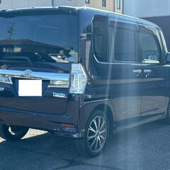 H25年式　タントカスタム　RSターボ　4WD　純正8インチナビ　車検：令和9年11月の画像