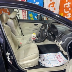 スバル　インプレッサスポーツ　平成25年　2.0iアイサイト　アイボリーS 4WD GP7 8.1万キロ　車検令和8年9月　Bluetooth対応純正ナビ　テレビ　バックカメラ　スマートキー　プッシュスタート　ETCの画像