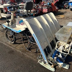 イセキ　田植機 4条植え セル　ロータリー式 施肥機　肥料撒き　デフロック 乗用型　田植え機　田んぼ PM40 ガソリン 5馬力　農機具 4条　宮崎 簡易始動動画ありの画像