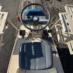 イセキ　田植機 4条植え セル　ロータリー式 施肥機　肥料撒き　デフロック 乗用型　田植え機　田んぼ PM40 ガソリン 5馬力　農機具 4条　宮崎 簡易始動動画ありの画像