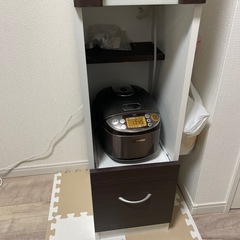 炊飯器ラック／スリム収納棚（※棚のみ・家電なし）の画像