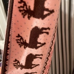 トナカイ柄　ブランケットの画像