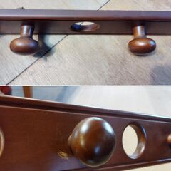 ニチバン 木製 ホームハンガー 壁掛け 4連 ハンガー ウォールハンガー コートハンガー /HJ-0587 2F北の画像