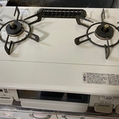 ガスコンロ 2口 取説付き  ※問い合わせ集中の為1度締切りますの画像