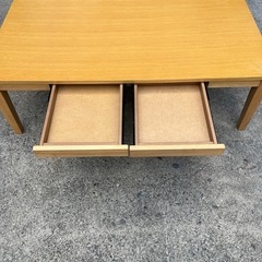 ニトリ引き出しローテーブルの画像