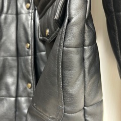 急募【12/27まで】レザーアウター中綿 レディースの画像