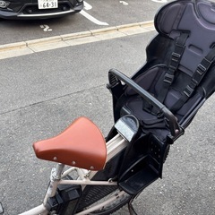 BRIDGESTONE HYDEE II 電動アシスト自転車 チャイルドシート付3人乗り アイボリーの画像