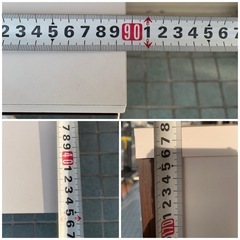 ★オシャレ★食器棚・キッチン収納・スライド収納付・高さ178cm×幅89.5cm×奥行き45cm※商品の詳しい状態等は現物にでご確認ください。の画像