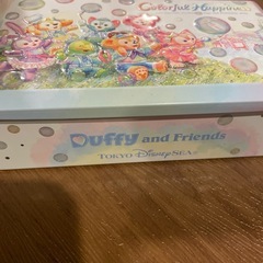 【おまけ付き】　ディズニー　リルリンリン　ダッフィー　お菓子空き缶の画像