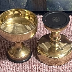 仏具　仏飯器 2個セット しゃもじ付の画像