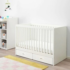 IKEA 　STUVA ストゥヴァ　ベビーベッド　引出し付の画像