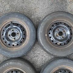 香川県車検、転がし用、ムーヴ、ワゴンR、タント等に 2019年 145/80R13 3分山の画像