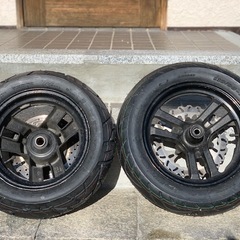 前後 ﻿新品 タイヤ 中古 ホイール マジェスティ 250 用 4d9 sg20j  YAMAHA ヤマハ の画像