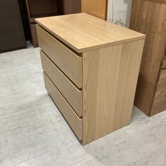 チェスト3段ナチュラル【トレファク堺福田店】の画像