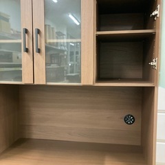 レンジボード3枚扉ナチュラル【トレファク堺福田店】の画像