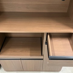 レンジボード3枚扉ナチュラル【トレファク堺福田店】の画像