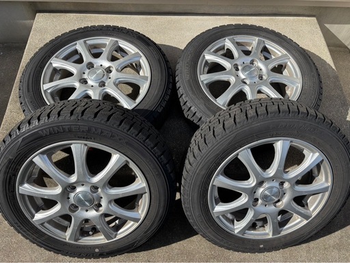 軽165/55R14スタッドレスセット (も) 石刀のタイヤ、ホイールの中古