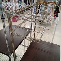 リユースのサカイ栃木店★ジモティ割あり★  メタルラック ブラウン W90×D36×H150 クリーニング済み TC12108の画像