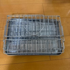 金属製　折りたたみ式水切りラックの画像