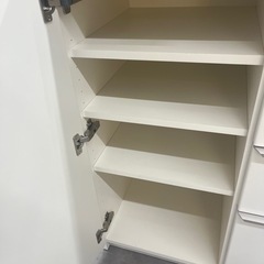 【美品】国産ブランド Pamouna パモウナ キッチンカウンター 幅140cm 奥行45cm ハイカウンター ソフトクローズの画像