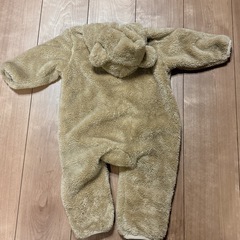 PAIR MANON ベージュ フード付きロンパース 80の画像