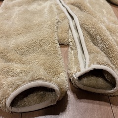 PAIR MANON ベージュ フード付きロンパース 80の画像