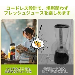 新品未使用　携帯電動ジューサーの画像