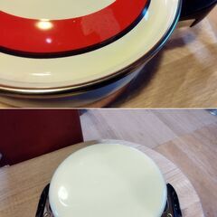 象印 ホーロー 両手鍋 レッドライン パピーシリーズ 琺瑯 /HJ-0588 2F北の画像