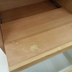 リユースのサカイ栃木店★ジモティ割あり★  レンジ台 ベージュ W140×D48.5×H93 クリーニング済み TC12112の画像