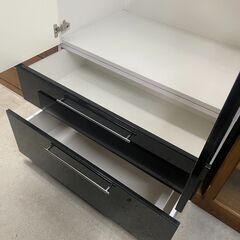 リサイクルショップどりーむ天保山店　No5429 クローゼットタンス　ワードローブ　衣類収納　黒×白　大型で大容量♪の画像