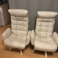 リクライニングチェア　4脚の画像