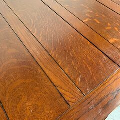 ◆🔶送料無料・設置無料有り🔶◆木製 伸長式ダイニングテーブル エクステンション クラシック 中古家具の画像